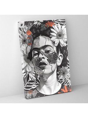 Painted Anarchy Intricate Frida Kahlo Style Wall Art - Frida Kahlo 30X50 cm