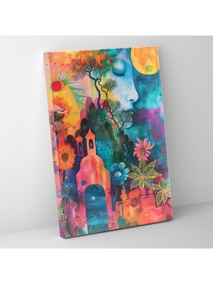 Painted Anarchy Frida Kahlo Style Wall Art - Frida Kahlo 30X50 cm