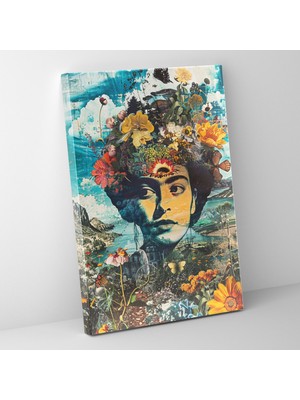 Painted Anarchy Frida Kahlo Style Surrealist Wall Art - Frida Kahlo 30X50 cm
