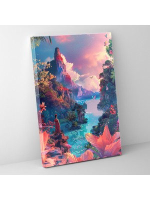 Painted Anarchy Frida Kahlo Style Canvas Print - Frida Kahlo 30X50 cm