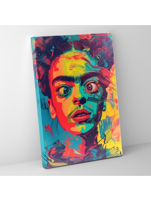 Painted Anarchy Frida Kahlo Style Canvas Print - Frida Kahlo 30X50 cm