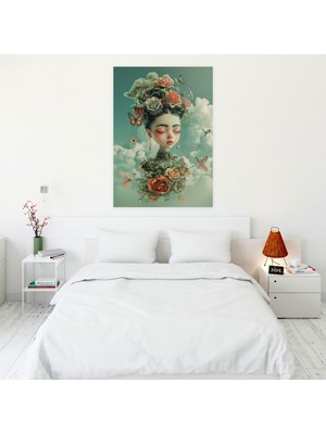 Painted Anarchy Frida Kahlo Style Wall Art - Frida Kahlo, Canvas Wall Art, Frida Kahlo Style, Wall Art, 30X50