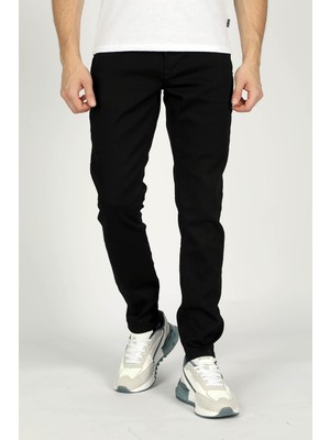 Lee Cooper Jack Normal Bel Normal Paça Slim Fit Siyah Erkek Kot Pantolon 242LCM121052