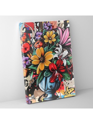 Painted Anarchy Graffiti Natürmort Duvar Dekorasyonu  ve Popart 30X50 cm