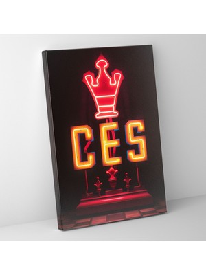 Painted Anarchy Satranç Neon Tabela Duvar Dekorasyonu  30X50 cm