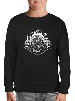 Lord T-Shirt Hp - Büyücüler Okulu Siyah Çocuk Sweatshirt