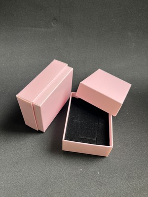 Örün Matbaa Pembe Yapılı Takı Kutusu 3x 6 x 8 cm Kolye, Bileklik, Mini Set Kutusu 24 Adet