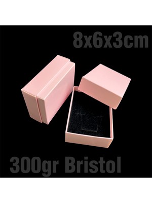 Örün Matbaa Pembe Yapılı Takı Kutusu 3x 6 x 8 cm Kolye, Bileklik, Mini Set Kutusu 24 Adet