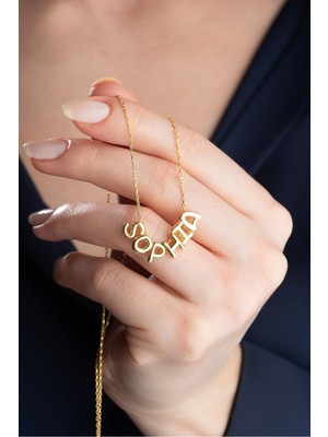 Silvano Jewelry 925 Ayar Gümüş Balon Harf Isimli Kolye