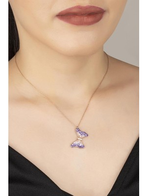 Silvano Jewelry 925 Ayar Gümüş Kelebek Kolye
