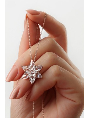 Silvano Jewelry 925 Ayar Gümüş Lotus Kolye