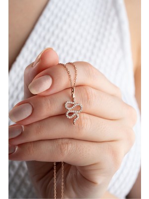 Silvano Jewelry 925 Ayar Gümüş Yılan Kolye