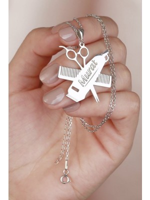 Silvano Jewelry 925 Ayar Gümüş Erkek Kuaför Kolyesi