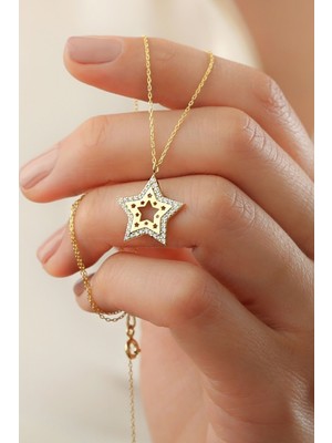 Silvano Jewelry 925 Ayar Gümüş Yıldız Kolye