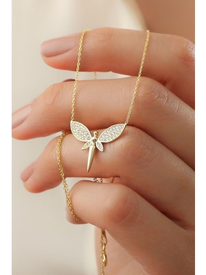 Silvano Jewelry 925 Ayar Gold Peri Gümüş Kolye