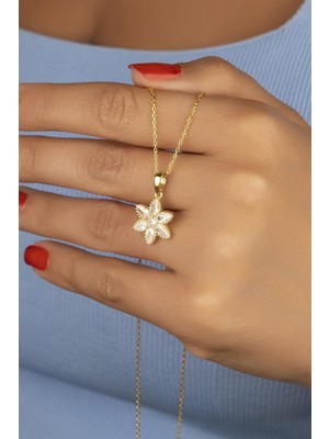 Silvano Jewelry 925 Ayar Gümüş Lotus Çiçeği Kolye