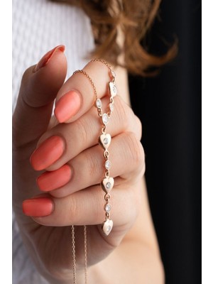 Silvano Jewelry 925 Ayar Gümüş Akışlı Kalp Kolye