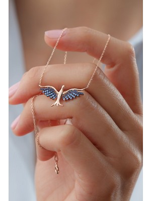 Silvano Jewelry 925 Ayar Gümüş Anka Kuşu Kolye