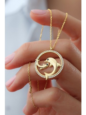 Silvano Jewelry 925 Ayar Gümüş Yunus Kolye