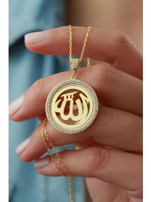 Silvano Jewelry 925 Ayar Gümüş Allah Lafzı Kolye