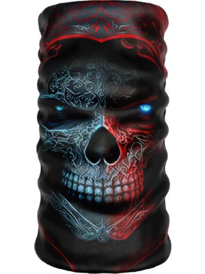 Bebo Store Extreme Spor Motor ve Bisiklet Kullananlara Özel Desenli Buff Boyunluk Bandana Balaklava