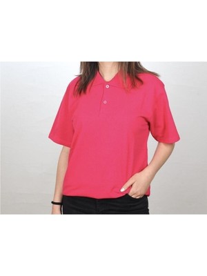 Fatella Unısex  Düz Renk Basic Polo Yaka Kısa Kol Krem Okul T-Shirt