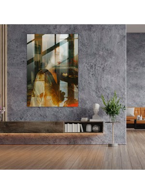 Painted Anarchy Johannes Vermeer Glass Print Modern Art - Johannes Vermeer, Johannes Vermeer, Glass Print, Wall Decoration, 25X35