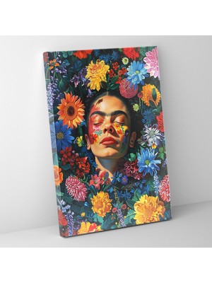 Painted Anarchy Frida Kahlo Style Wall Art - Frida Kahlo, Canvas, Wall Art, Frida Kahlo Style, 30X50