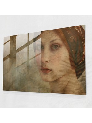 Painted Anarchy Leonardo Da Vinci Wall Decoration: Mysterious Woman Portrait - Leonardo Da Vinci, Modern Art, Wall Decoration, Glass Print, 45X30