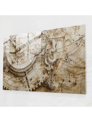 Painted Anarchy Leonardo Da Vinci Wall Decoration - Leonardo Da Vinci, Leonardo Da Vinci, Modern Art, Engineering, 35X25