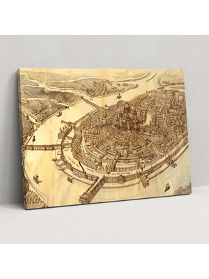 Painted Anarchy Leonardo Da Vinci Style Wall Decoration - Leonardo Da Vinci, Leonardo Da Vinci Style, Canvas, Home Decoration, 50X30