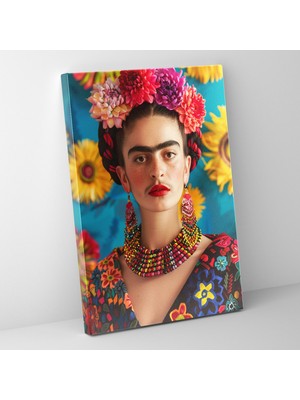 Painted Anarchy Frida Kahlo Style Wall Decoration - Frida Kahlo, Canvas Print, Canvas Wall Art, Wall Decoration, 30X50