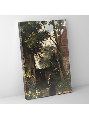 Painted Anarchy Johannes Vermeer Wall Decoration - Woman In Garden - Johannes Vermeer, Wall Decoration, Home Decoration, Canvas Wall Art, 30X50