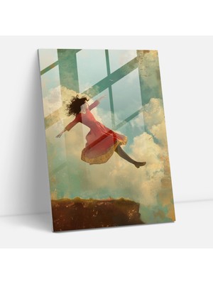 Painted Anarchy Frida Kahlo Style Glass Wall Art - Frida Kahlo Eserleri, Glass Wall Art, Wall Decoration, Modern Art, 30X45