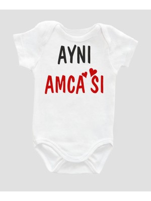 Outdoor One Organik  Pamuk Aynı Amcası Baskılı Bebek Body ZBN064