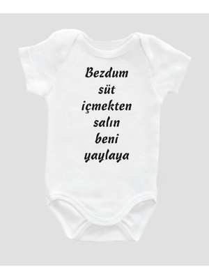 Outdoor One Organik  Pamuk Anlat Sen Seversun Yalani Bebek Body ZBN084