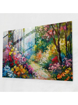 Painted Anarchy Garden Fantasy Glass Print Home Decoration - Leonid Afremov, Glass Wall Art, Wall Decoration, Modern Art, 45X30