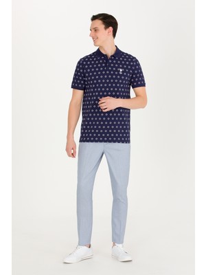 U.S. Polo Assn. Erkek Mavi Pantolon (Kanvas-Chino) 50263819-VR036