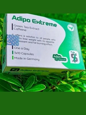 Adipo Plus Caffeine Yeşil Çay Fat Burner (Iştah Kesici ) 20 Kapsül (Kırmızı Kapsül)
