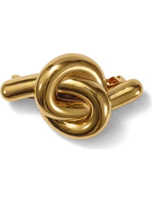 New Obsessions Glossy Metal Knot Otomatik Saç Tokası