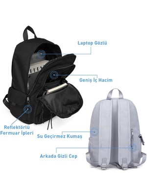 Smart Bags Sırt Çantası Okul Boyu Kalem Kutusu Hediyeli 3237 - Mor