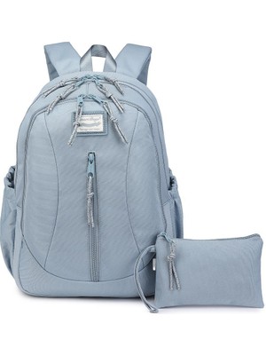 Smart Bags Sırt Çantası Okul Boyu Kalem Kutusu Hediyeli 3233 - Buz Mavisi