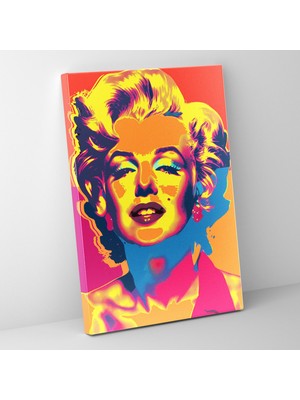 Painted Anarchy Andy Warhol Marilyn Monroe Duvar Tablosu  Kanvas Tablo, Pop Art, 30X50