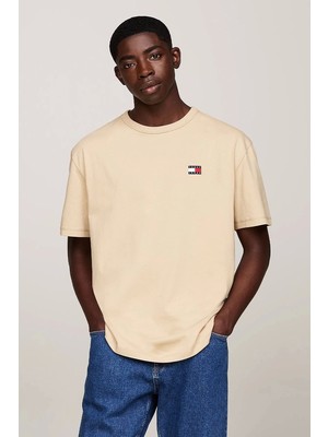 Tommy Hilfiger Erkek Rozetli T-Shirt