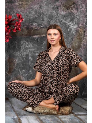 Nisanca Kısa Kollu Pegasus Gömlek Pijama Takımı- Genç Anne Serisi