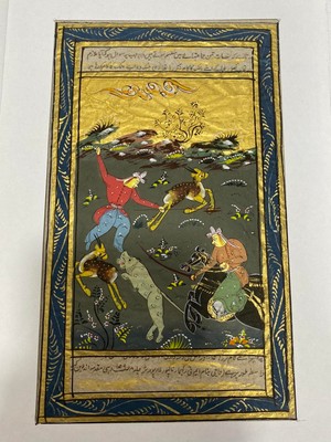 Hasyılmaz Avcıların Yarışı Adlı El Yapımı Minyatür Resim 21X12,5 cm