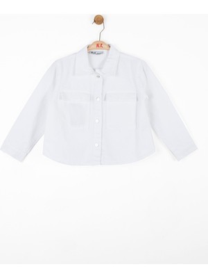 Nk Kids 36705 Kız Çocuk Beyaz Ceket