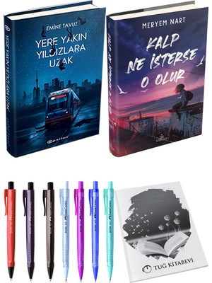 Kalp Ne Isterse O Olur 1 Ciltli Meryem Nart ve Epsilon Yere Yakın Yıldızlara Uzak Ciltli Emine Tavuz 2li Set