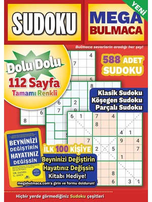 Mega Sudoku Bulmaca 1. Sayı - 2024