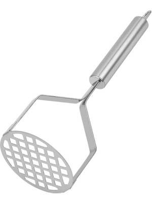 abnturk 26CM Patates Ezeceği Püre Yapıcı Lüks Paslanmaz Metal Patates Ezici